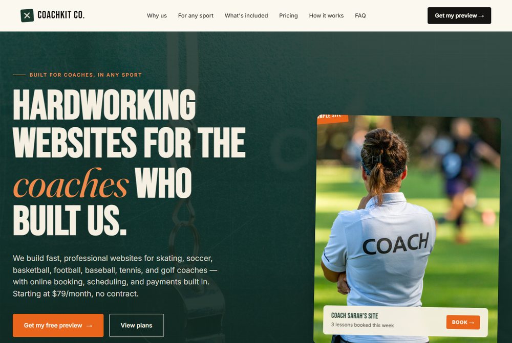 CoachKit Co website screenshot